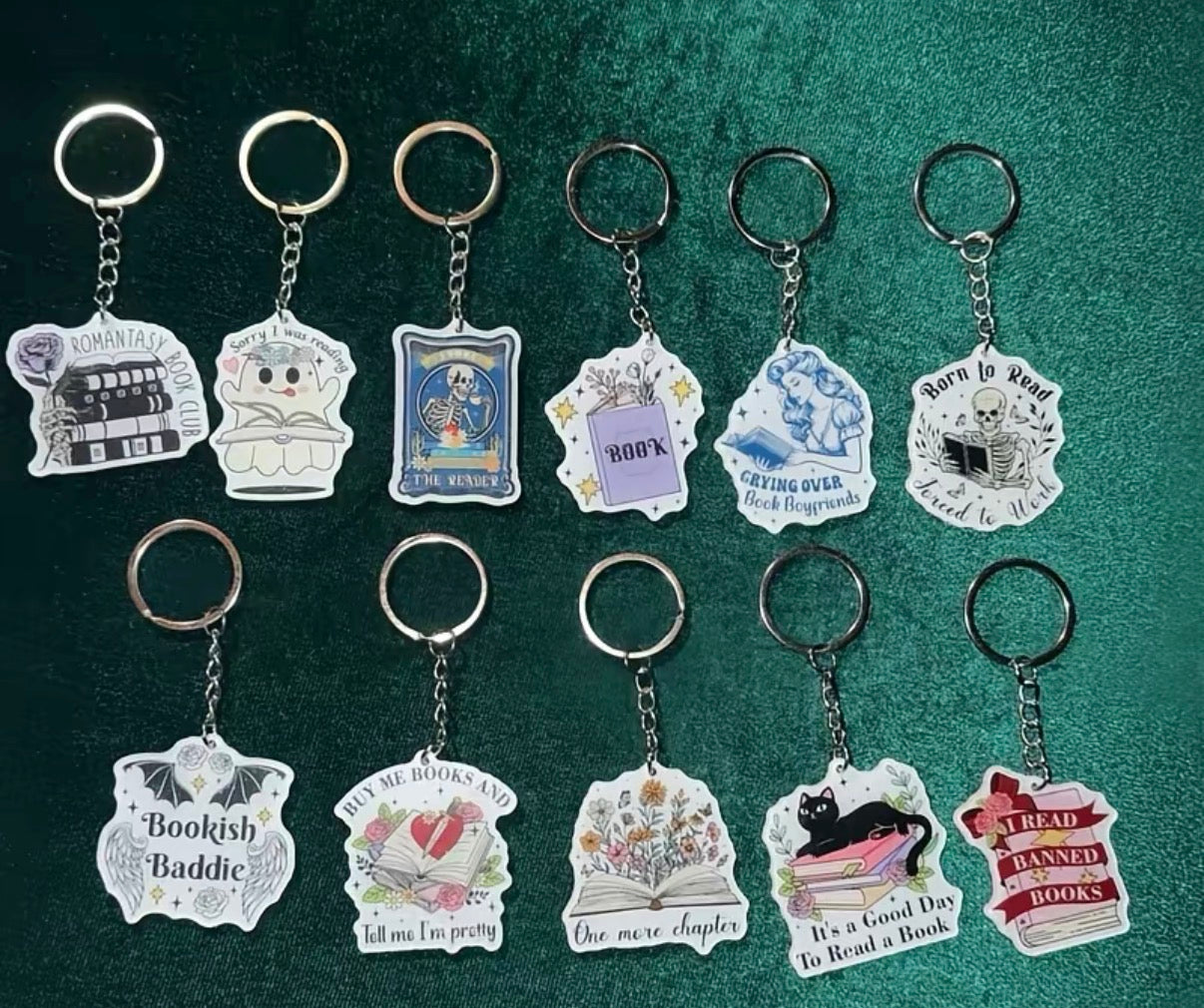 Add a Bookish Keychain to your Date with a Book