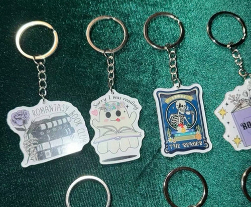 Add a Bookish Keychain to your Date with a Book