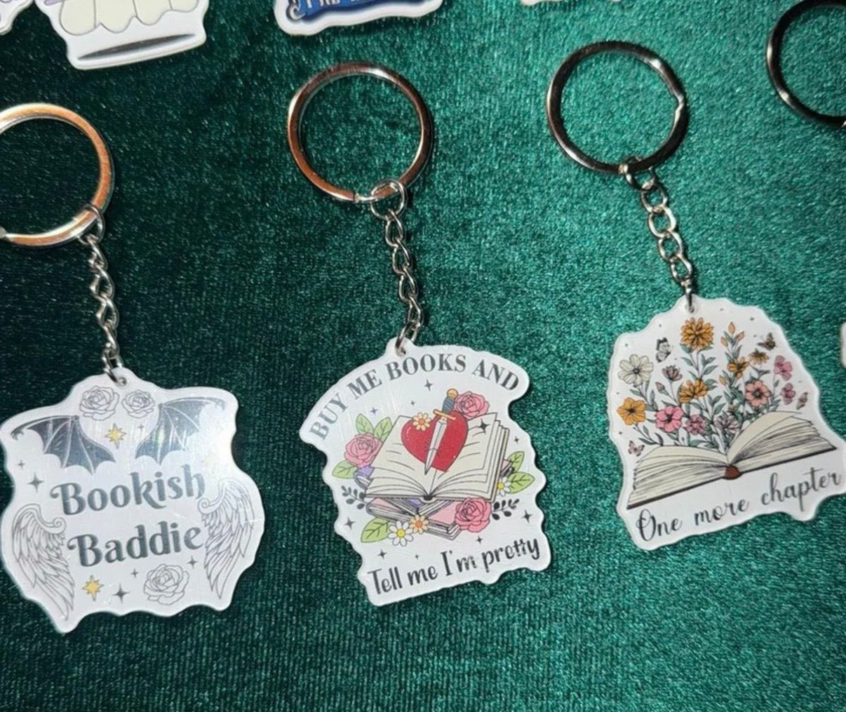 Add a Bookish Keychain to your Date with a Book