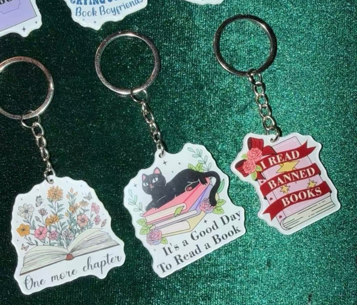 Add a Bookish Keychain to your Date with a Book