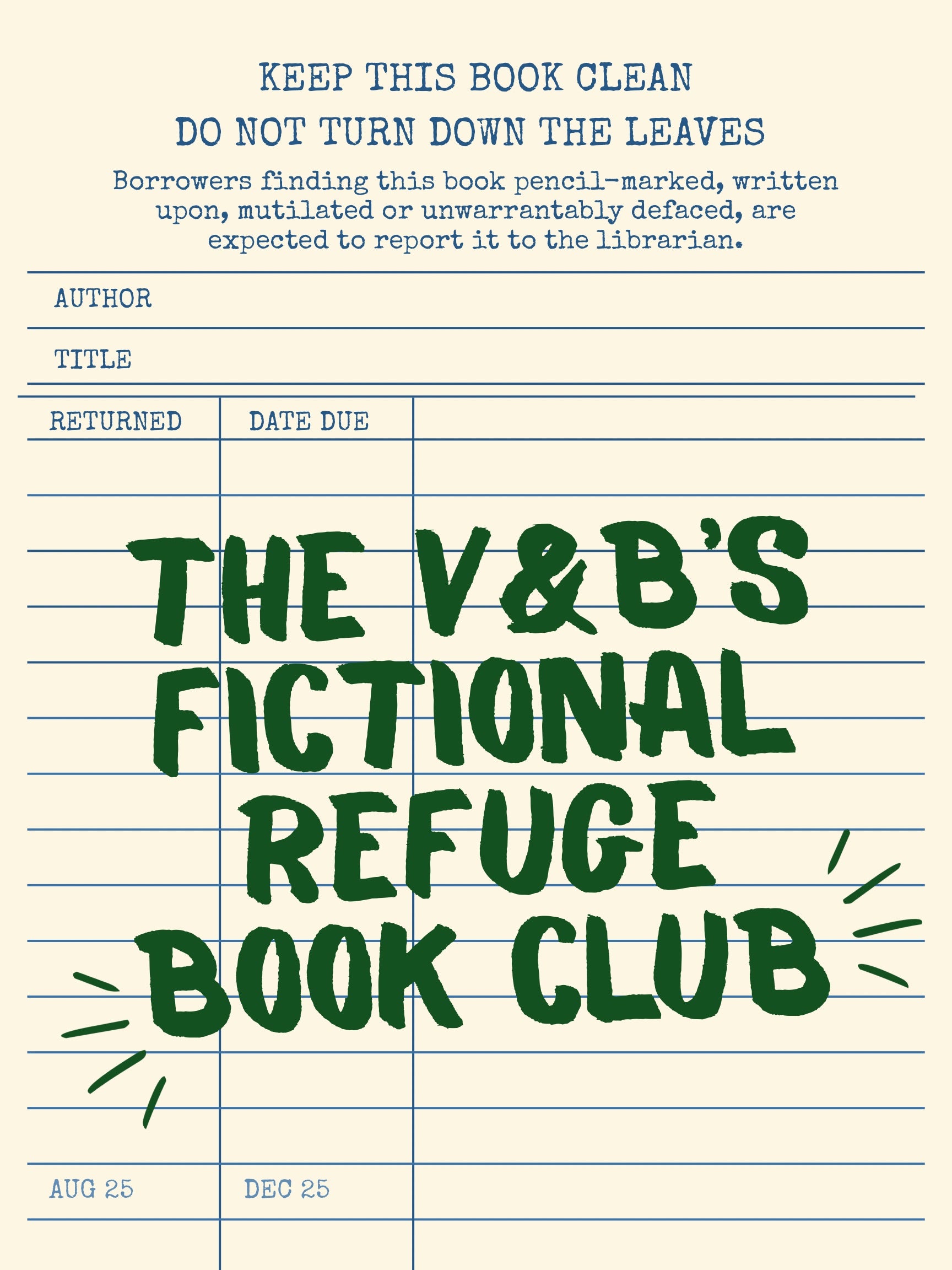 Book Club-April 💚