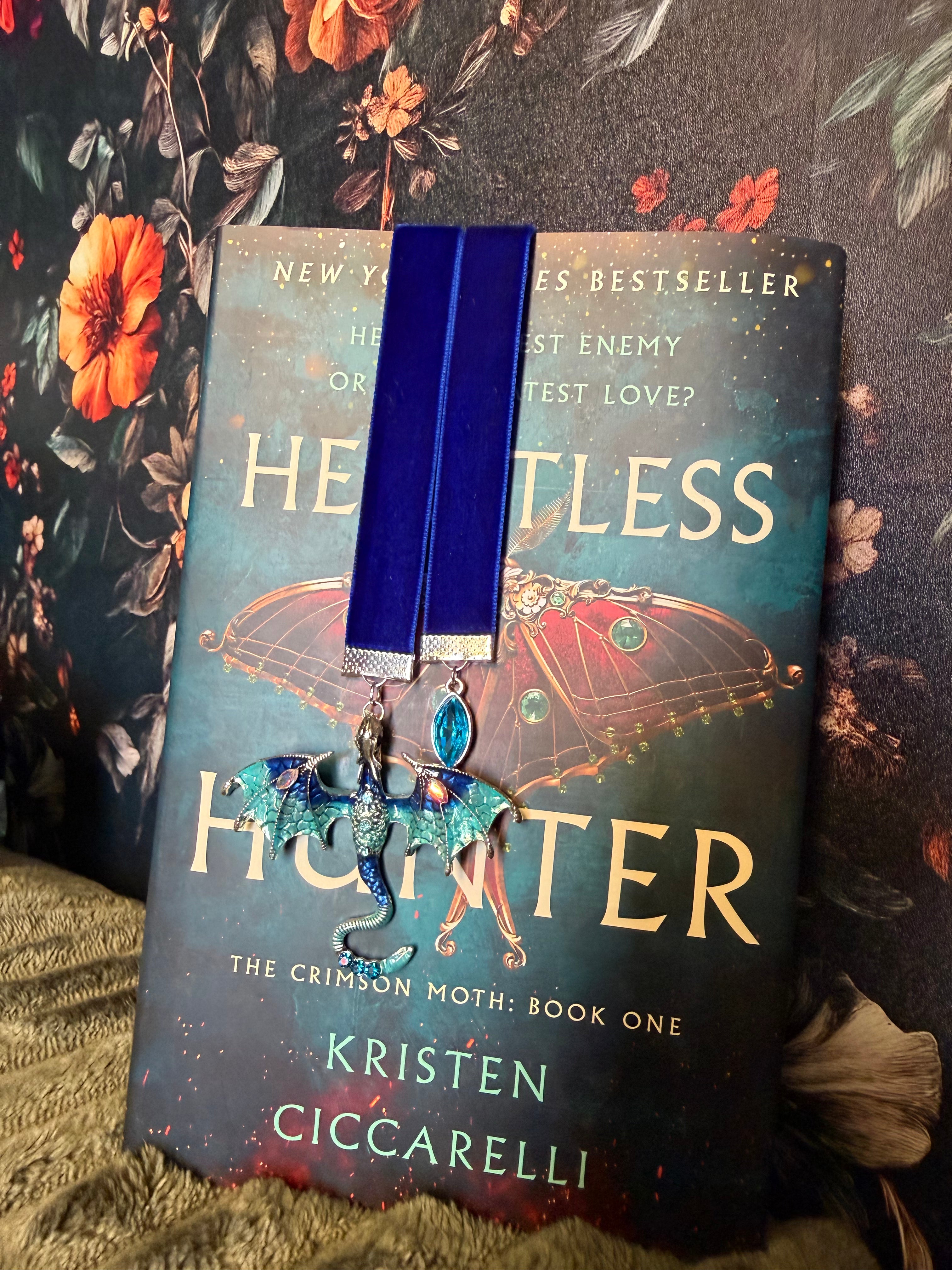 Blue Dragon Velvet Bookmark